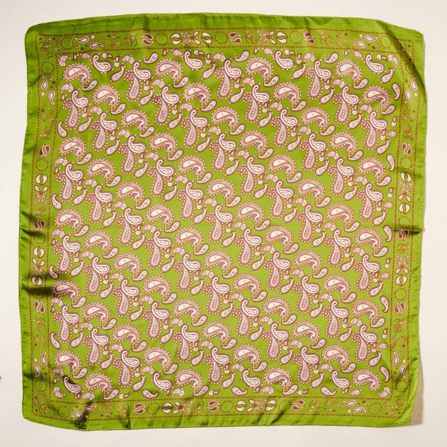 Classic Paisley Silk-Feel Polyester Bandana