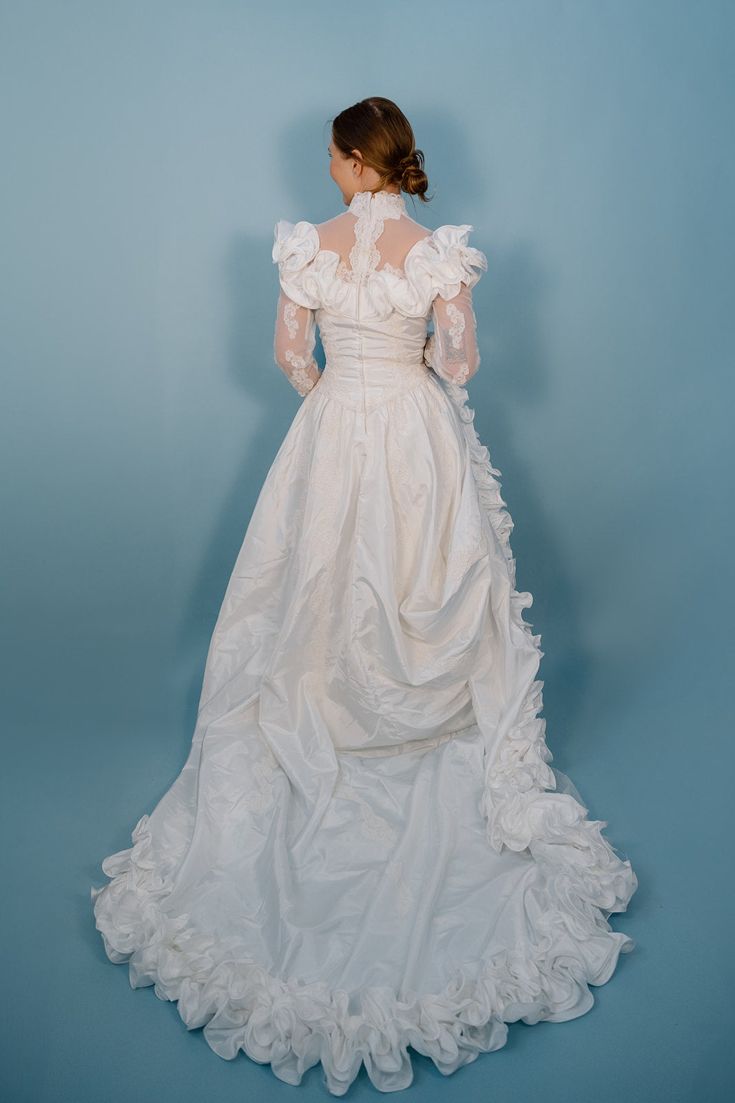 Shiloh: 1980s Ballgown 3D Ruffle Details