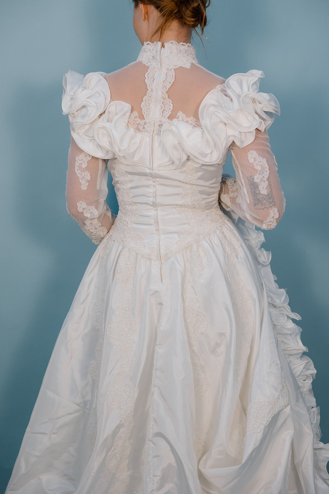 Shiloh: 1980s Ballgown 3D Ruffle Details