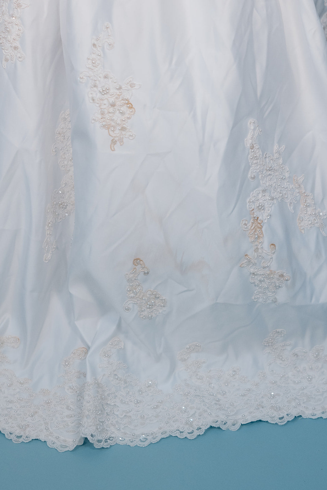 Cutter: White Strapless 2000s Ballgown