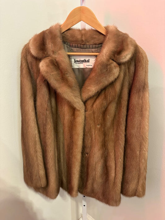 *Lowenthal | Tan Mink Coat (S)
