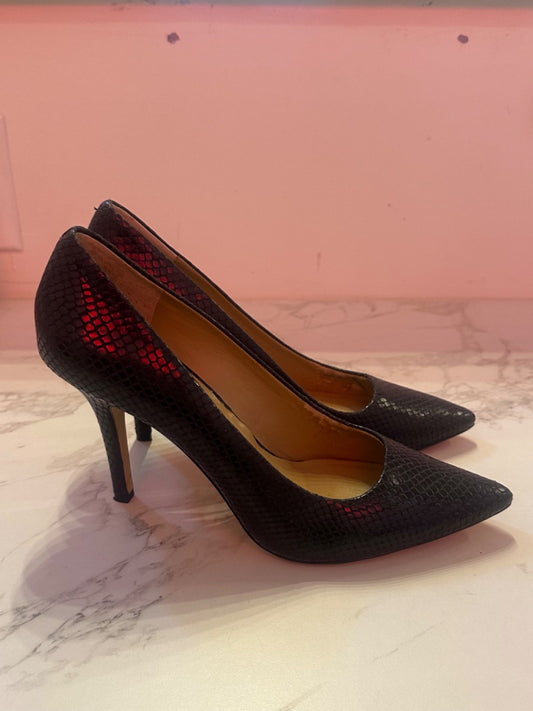 *Ann Taylor | Blue Snakescale Heels (10M)