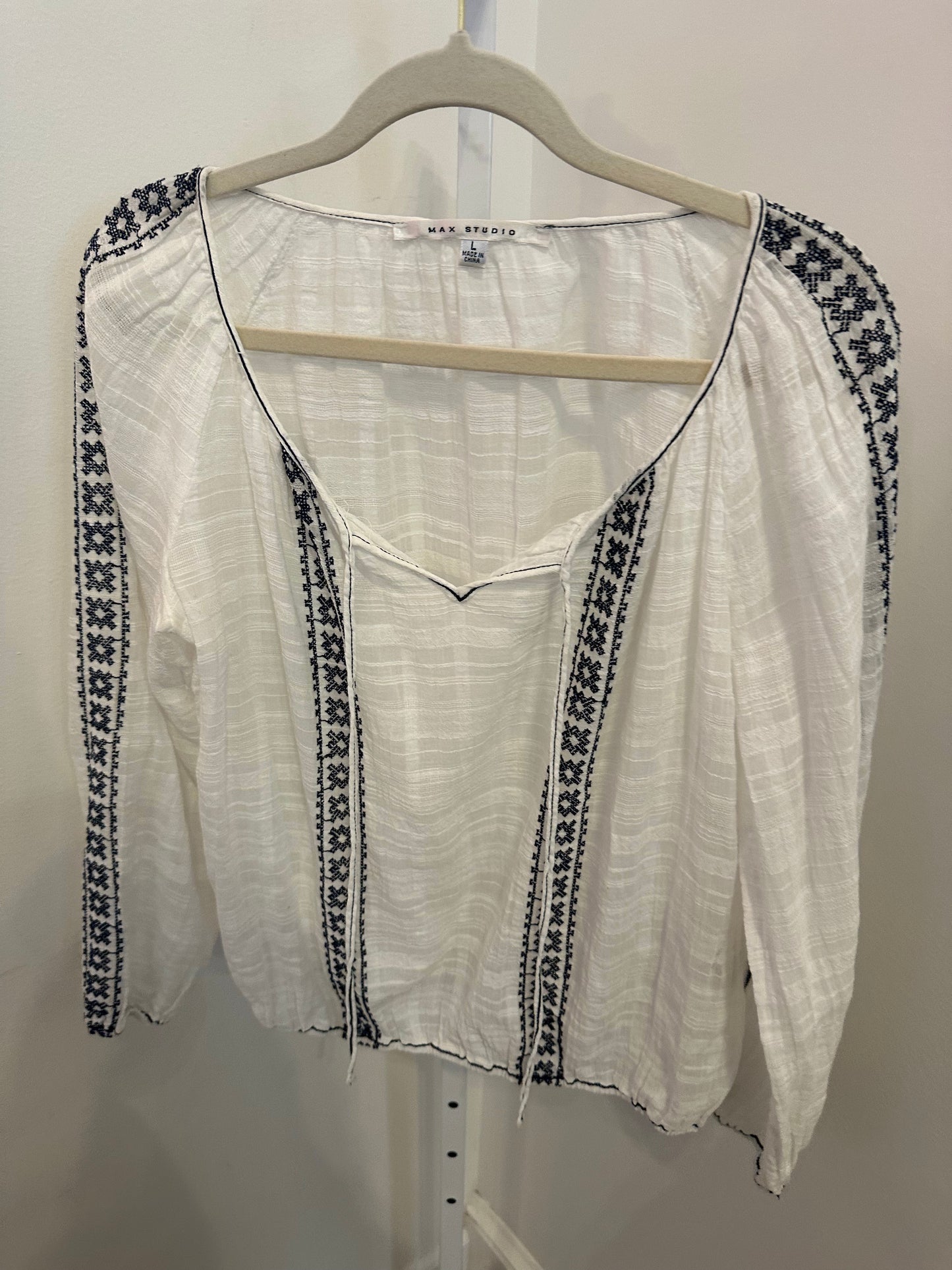 *Max Studio | Sheer Top (L)