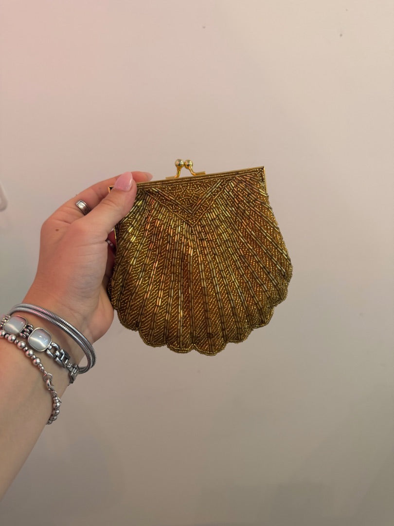 *Apt 9 | Hand Beaded Clutch ()