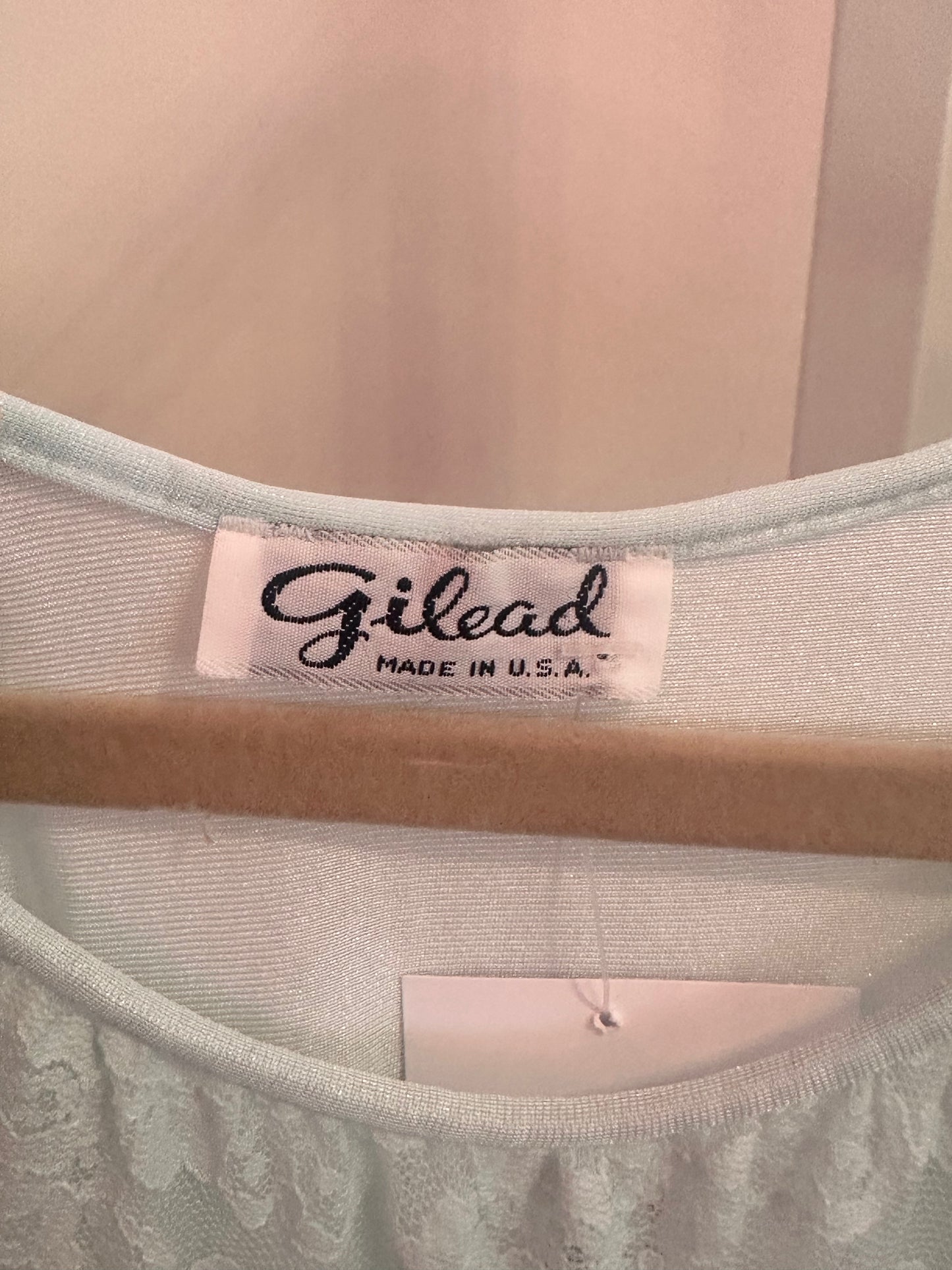 Teal & Lace Slip Nighty (M)