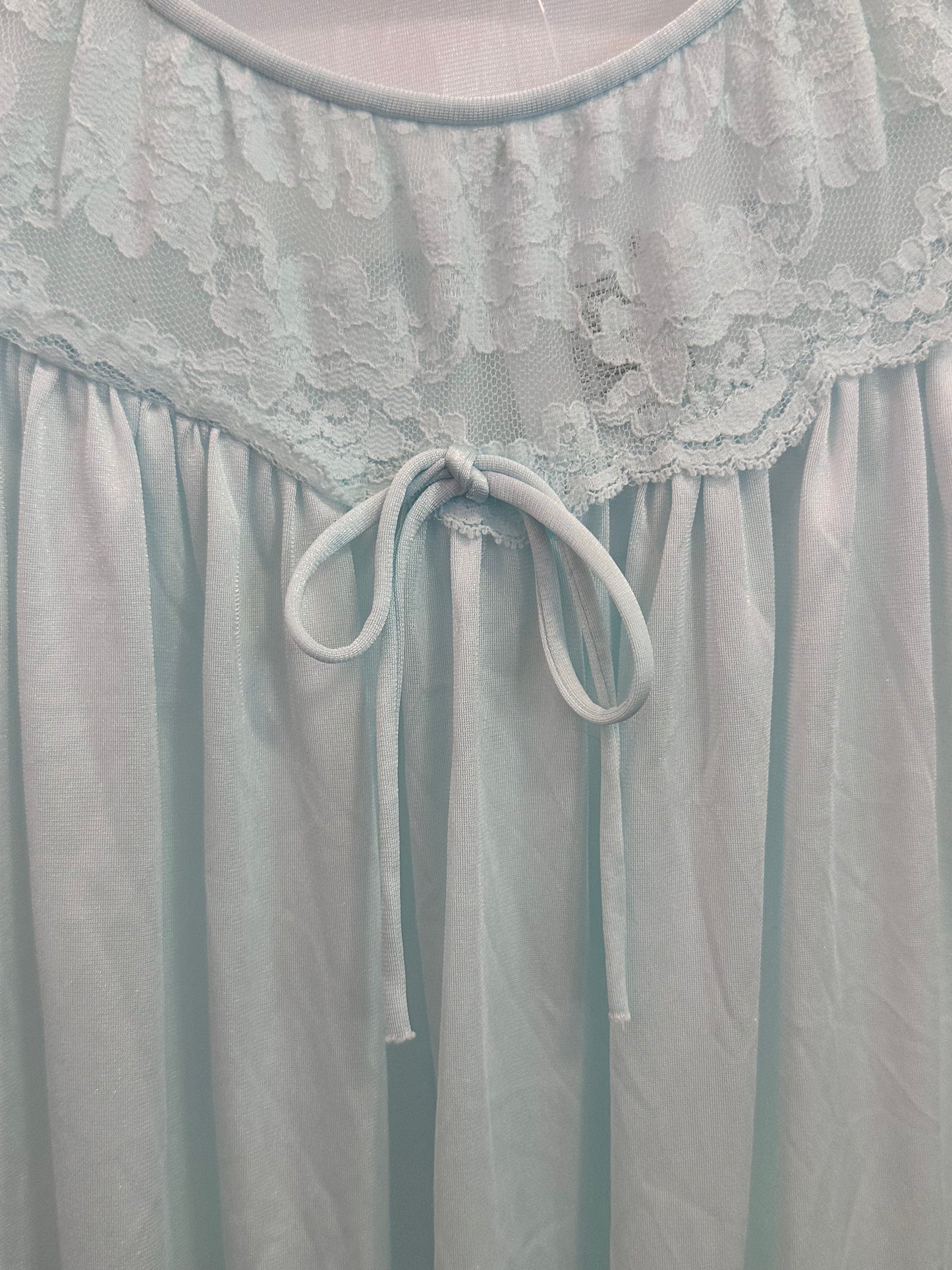 Teal & Lace Slip Nighty (M)