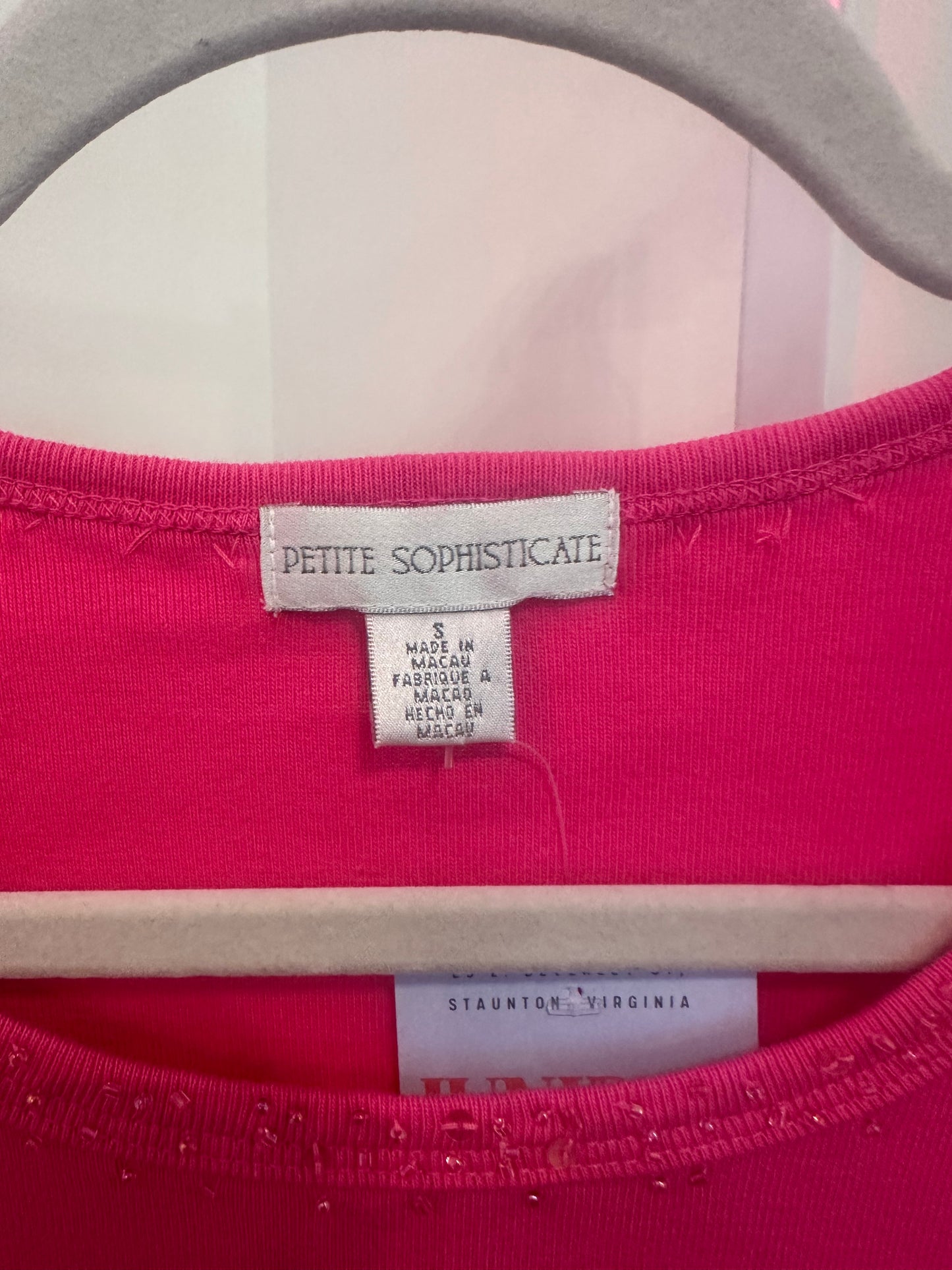 Pink Blouse W/ Embordered/Beaded Detail (SP)