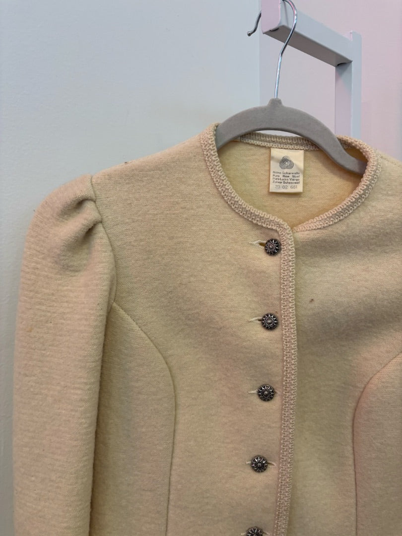 *No Label | Cream Suit Jacket (S)