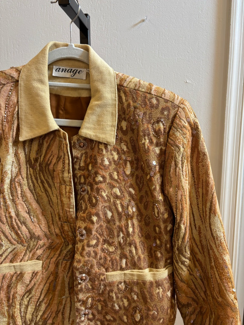*anage | Animal Print Jacket (M)
