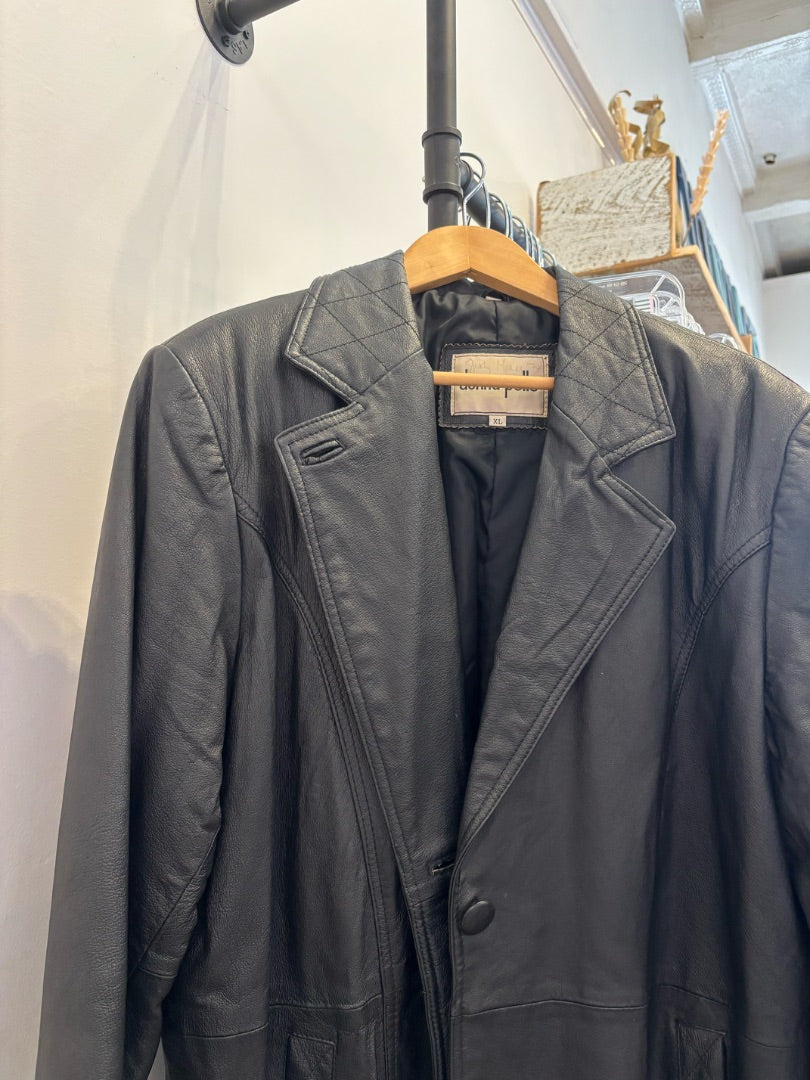 *Donna Pelle | Leather Trench Coat (XL)