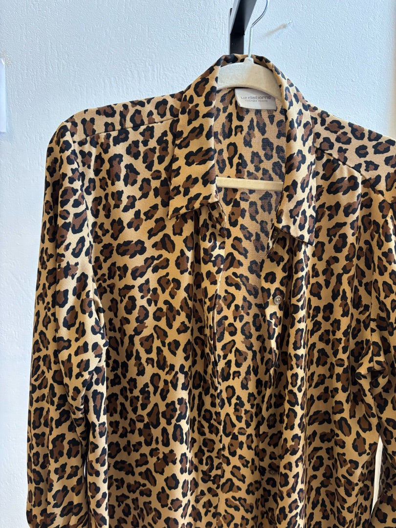 *Liz Claiborne | Leopard Shirt (L)