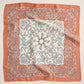 Baroque Print Silk-Texture Elegant Square Scarf