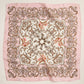 Baroque Print Silk-Texture Elegant Square Scarf