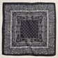 Silk Texture Paisley Bandana Square Scarf for Men & Women