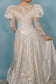 Justice: 1980s Ballgown with Cathedral Train
