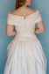 Quinn: 100% silk ivory ballgown with pearls and rouching