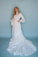 Linda: 1971 Wedding Dress with Daisies + Pink Ribbon