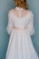 Linda: 1971 Wedding Dress with Daisies + Pink Ribbon