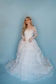 Betty: 1950s ballgown with tiered front and beaded neckline