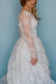 Betty: 1950s ballgown with tiered front and beaded neckline