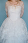 Betty: 1950s ballgown with tiered front and beaded neckline