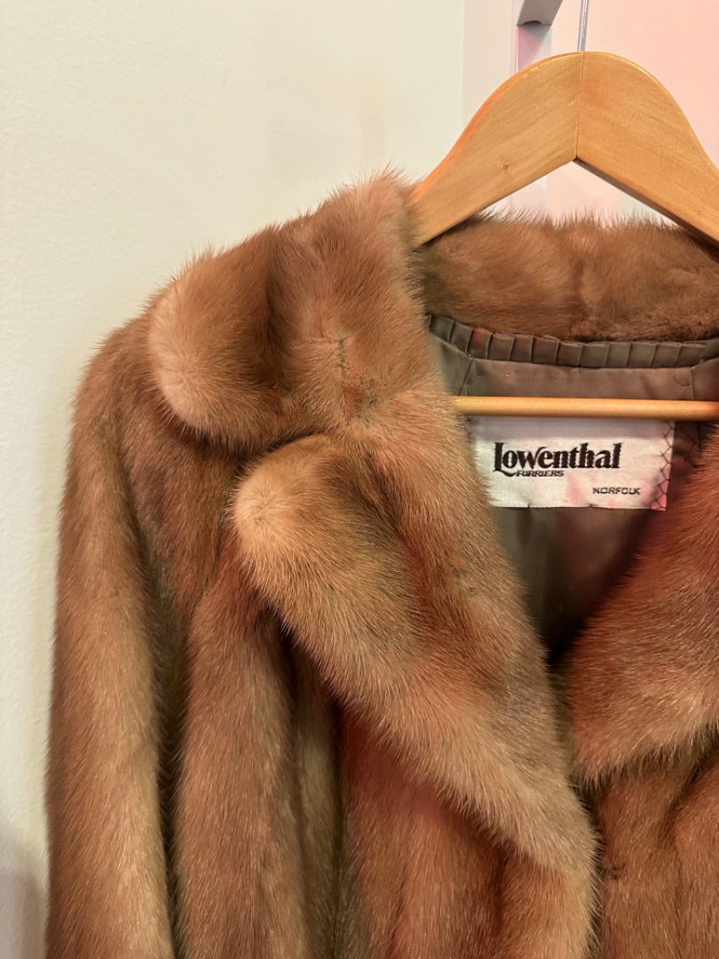 *Lowenthal | Tan Mink Coat (S)