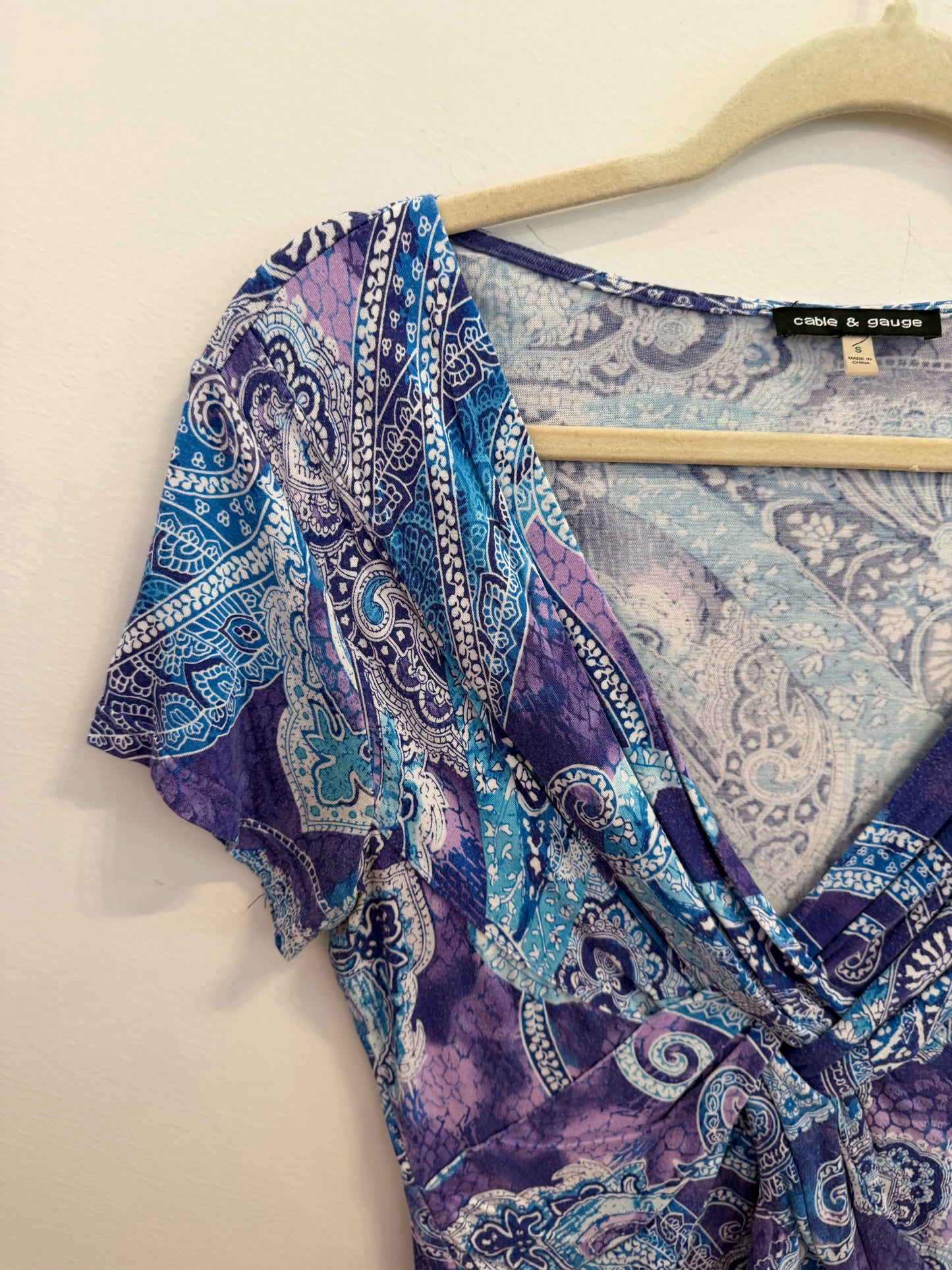 *Cable and Gauge | Wrap Top (S)