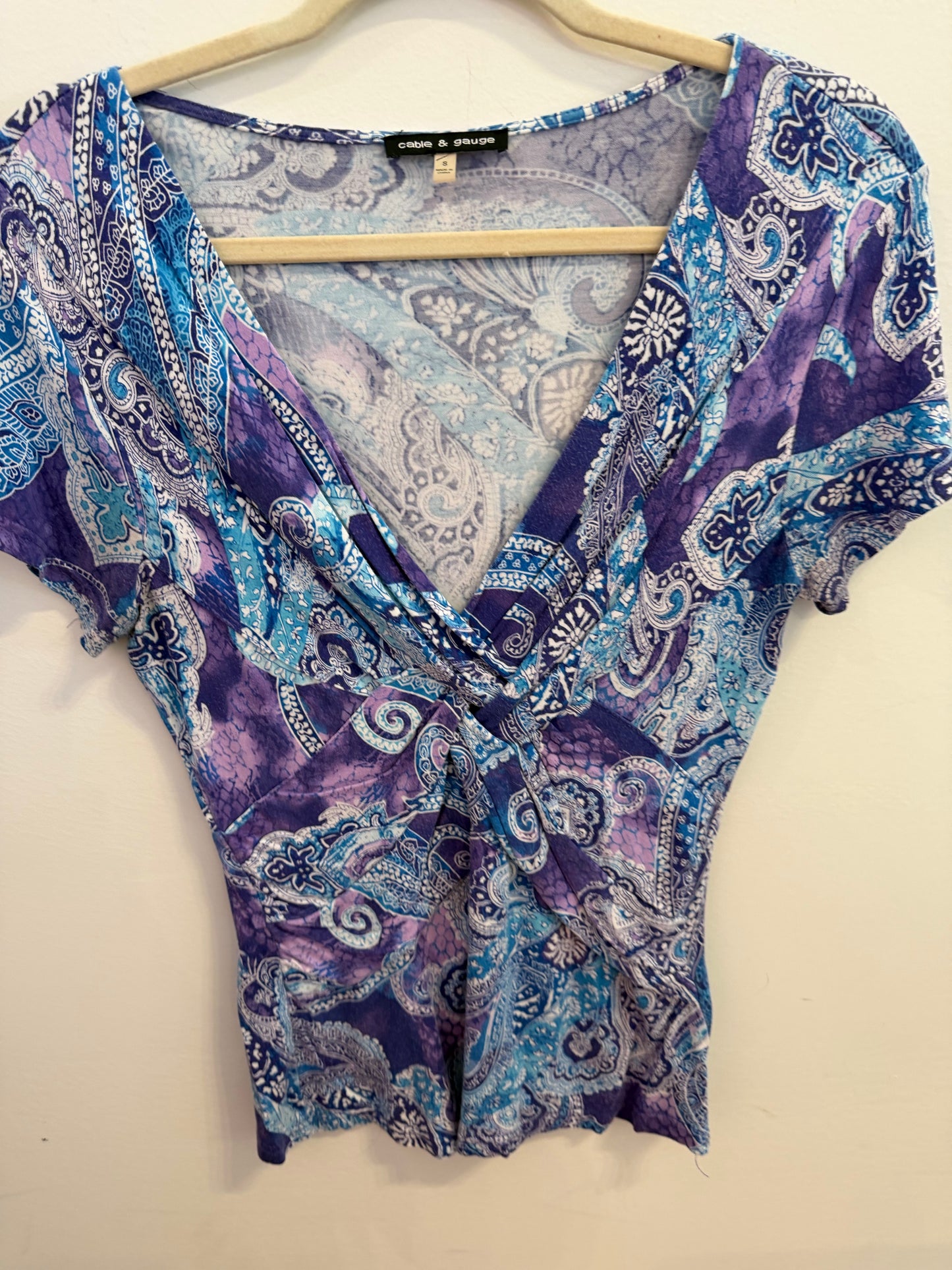 *Cable and Gauge | Wrap Top (S)