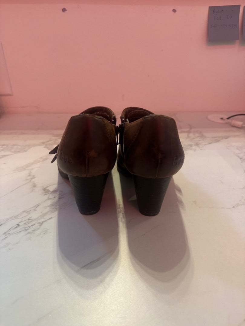 *Born Concept | Brown Leather Mini Boots (10M)