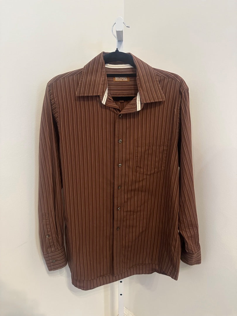 *Micheal Kors | Brown Button Up (M)