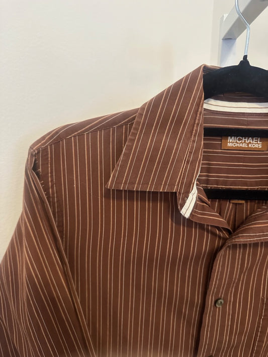 *Micheal Kors | Brown Button Up (M)