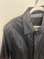 *No Label | Black Leather Jacket  (M)