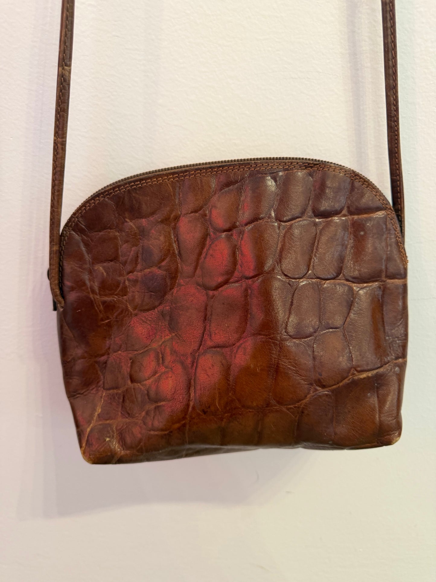 *Burdines | Leather Crossbody Purse ()