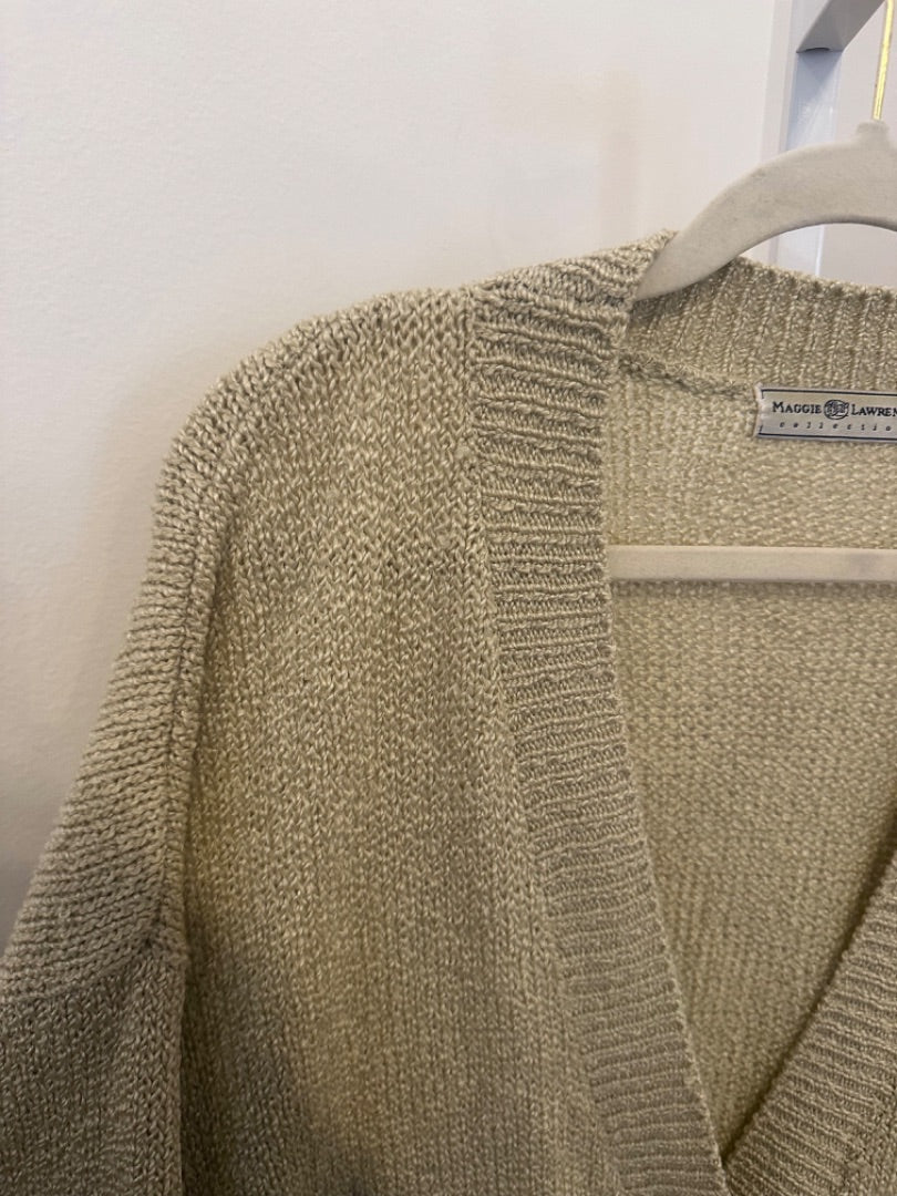 *Maggie Laurence | Tan Knit Cardigan (26/28)