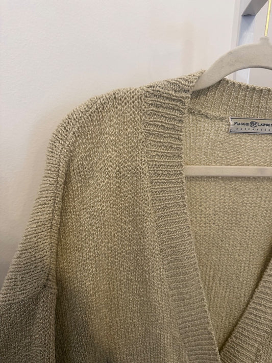 *Maggie Laurence | Tan Knit Cardigan (26/28)