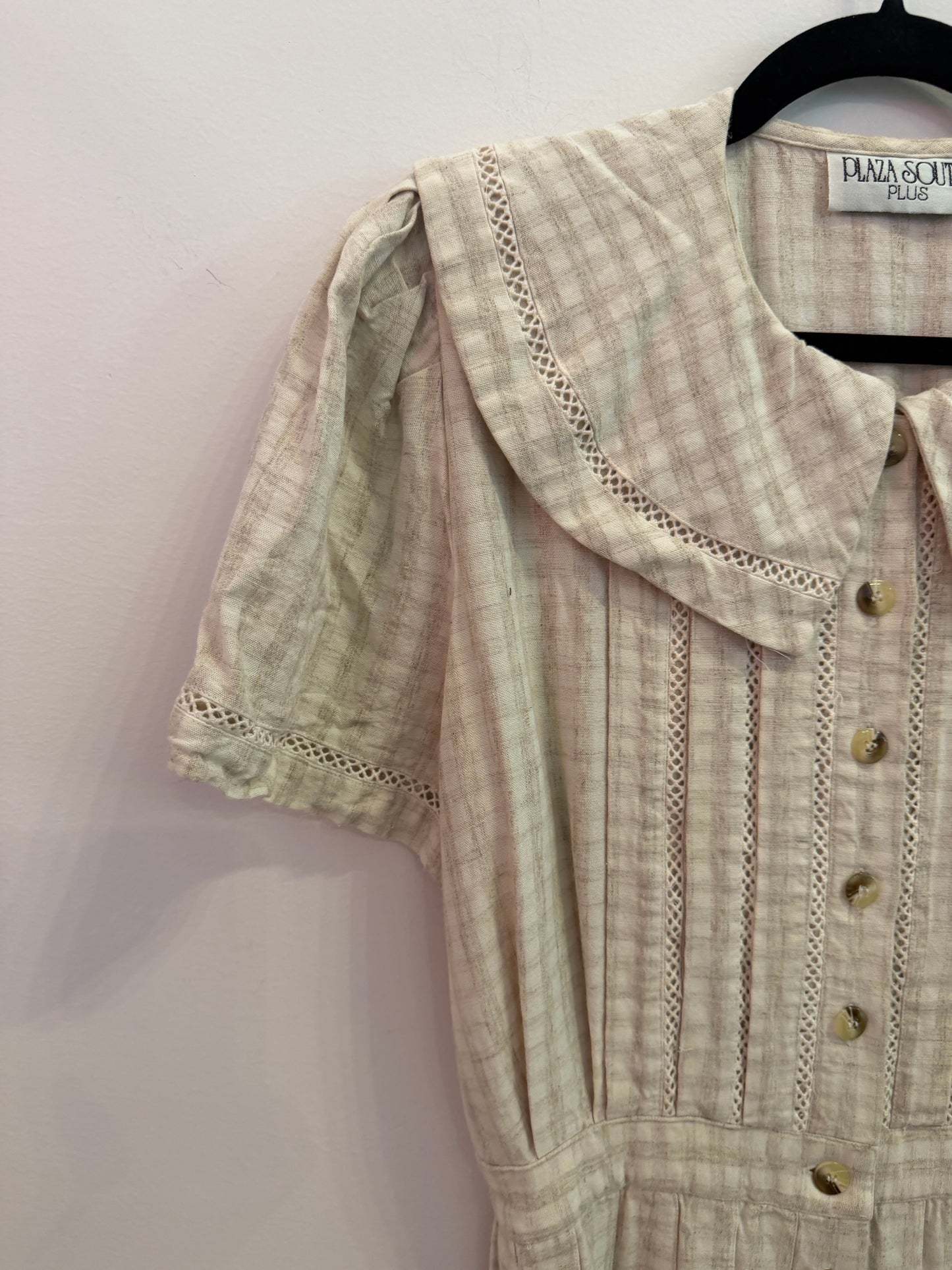 *Plaza South | Button-Up Dress (14W)