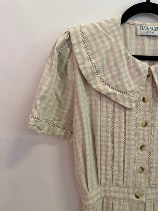 *Plaza South | Button-Up Dress (14W)