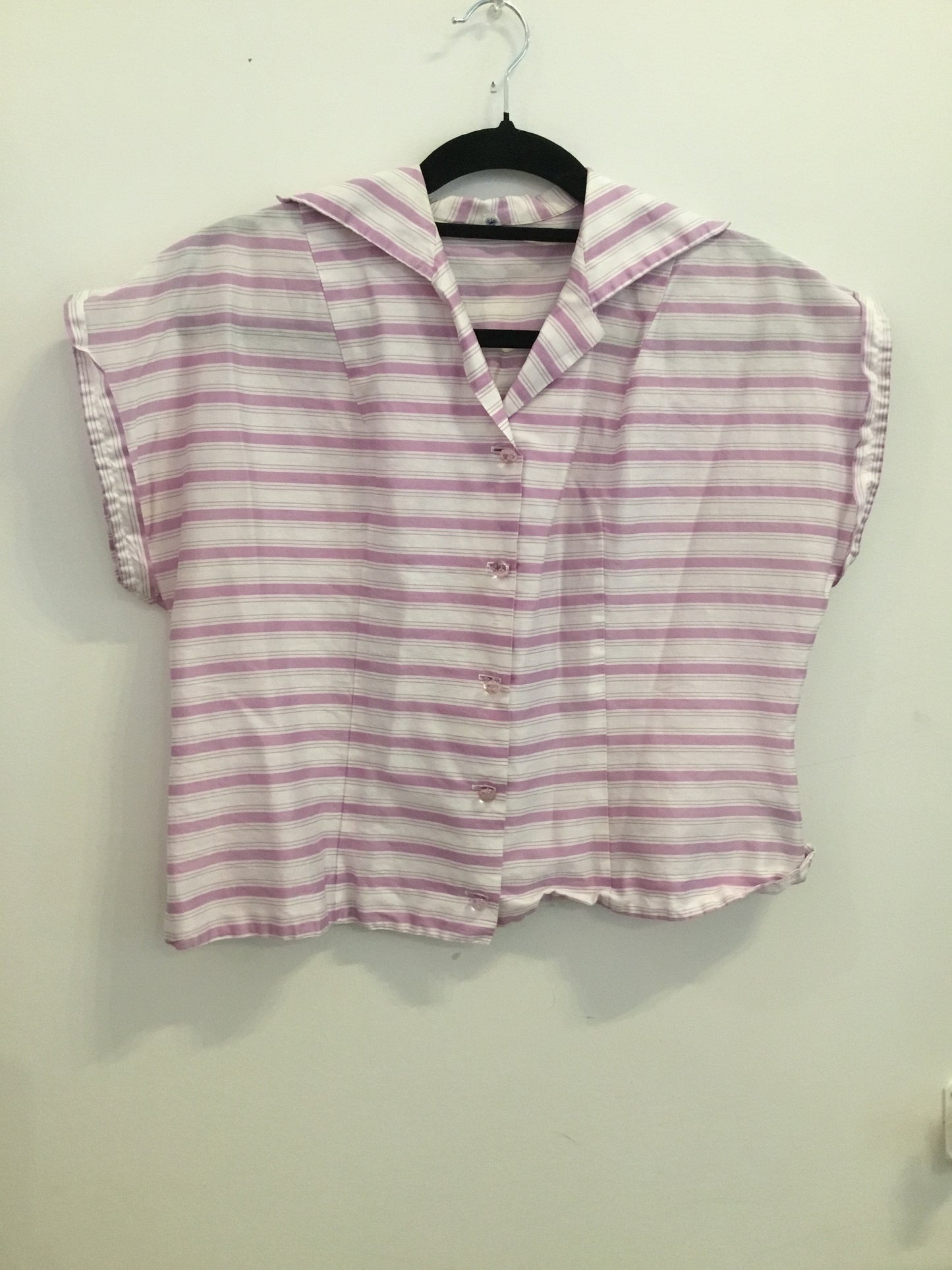 *Judy Bond | Striped Button Up Blouse (M)