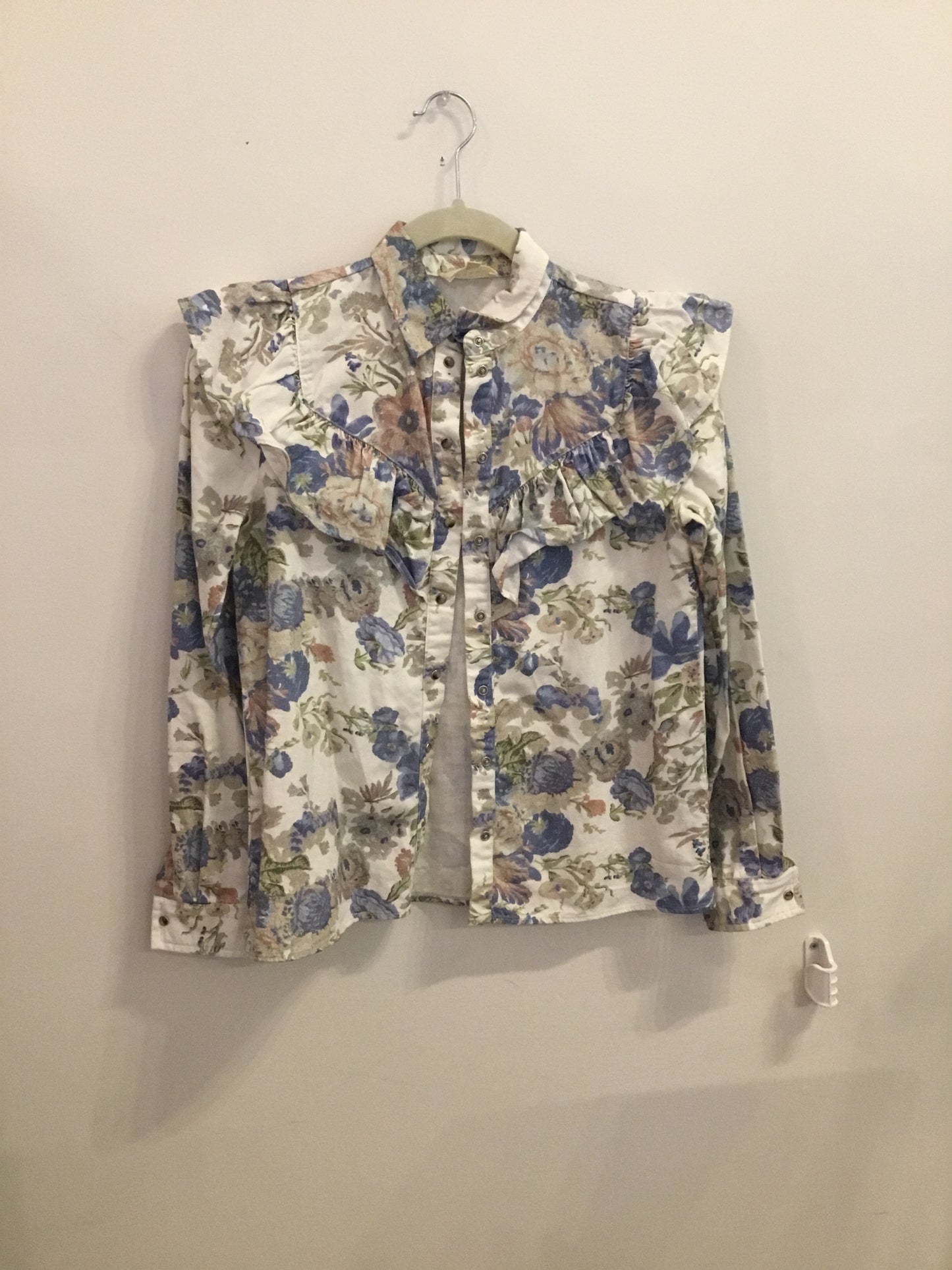 *Sezane | Ruffled  Floral Jacket  (34)