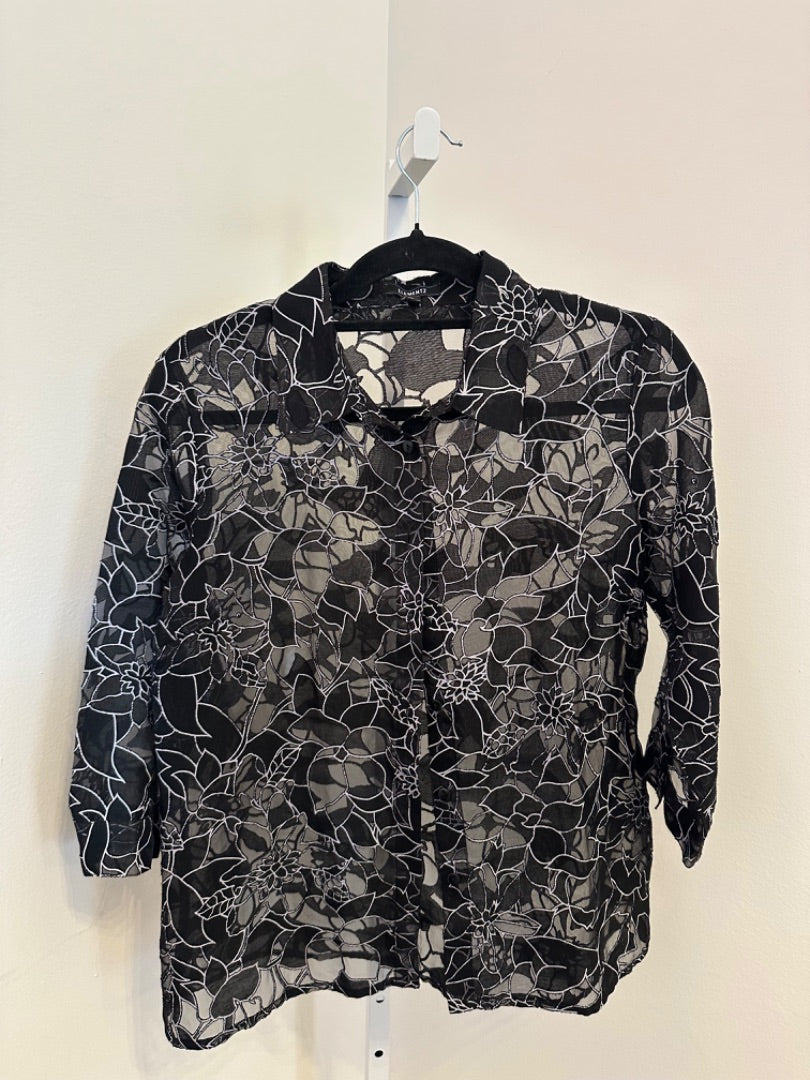 *Elementz | Sheer Button Up (M)