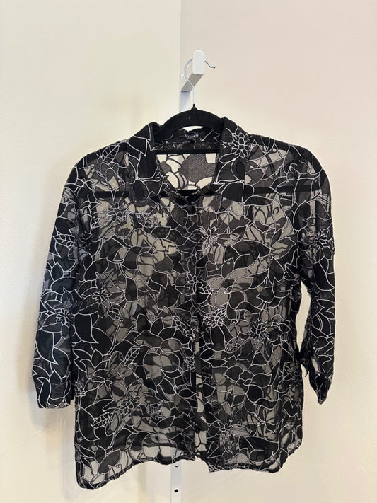 *Elementz | Sheer Button Up (M)