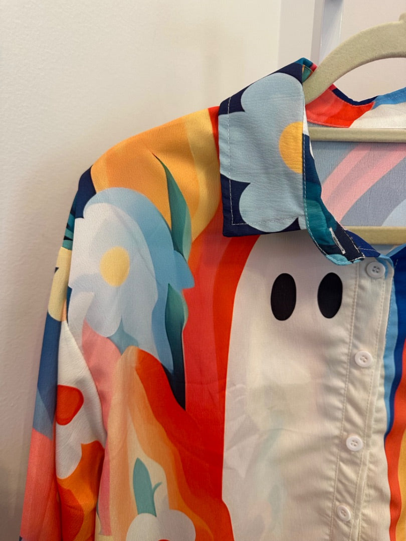 *No Label | Colorful Shirt (XL)