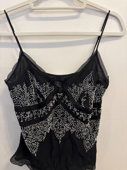 *The Limited | Silk Beaded Tank (M)