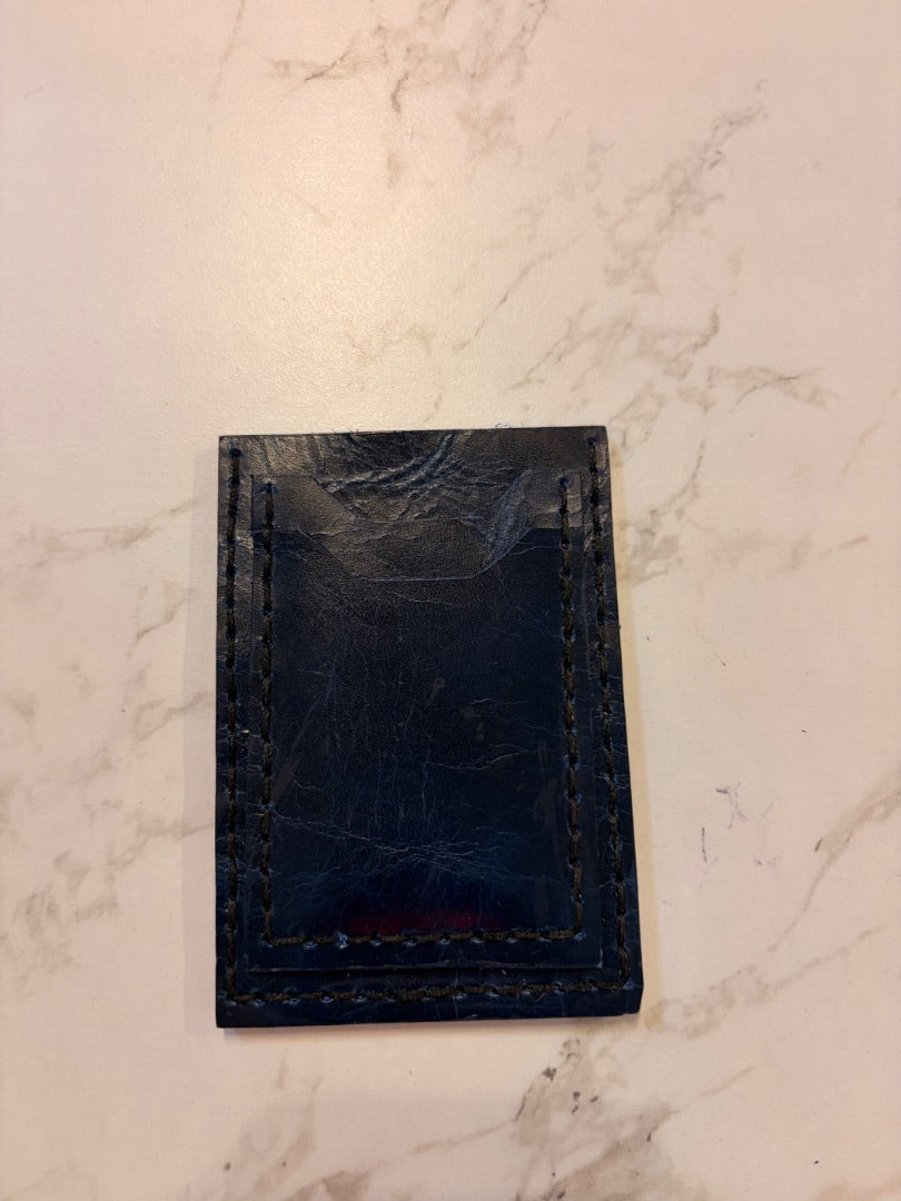 *Handmade Leather | Card Holder (Navy)