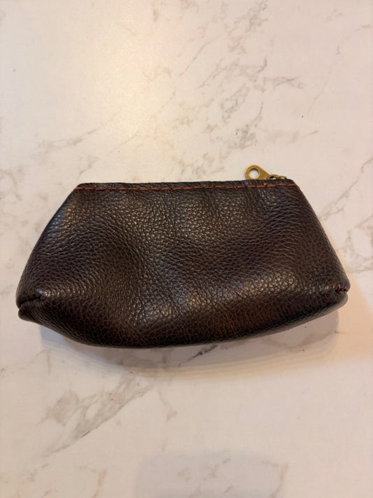 *Handmade Leather | Zip Pouch (Brown)