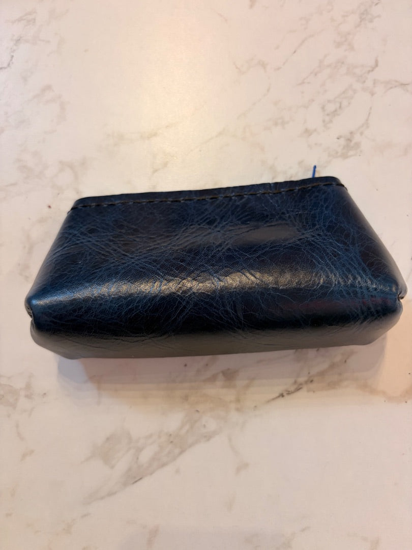*Handmade Leather | Zip Pouch (Navy)