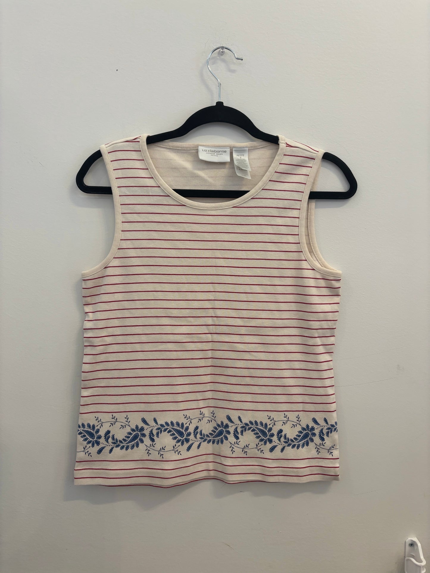 *Liz Claiborne | Striped Tank (S)