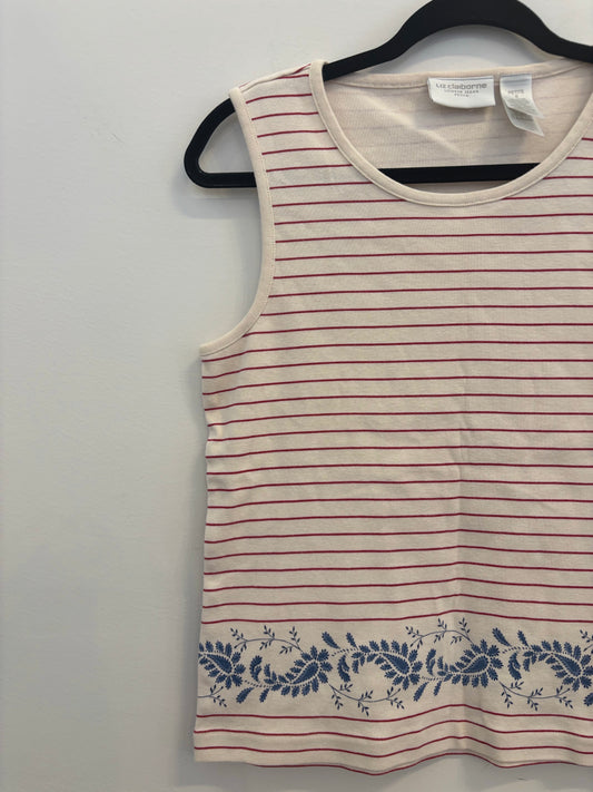 *Liz Claiborne | Striped Tank (S)