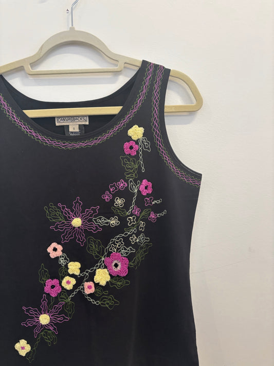 *Canvasbacks | Embroidery Tank (S)