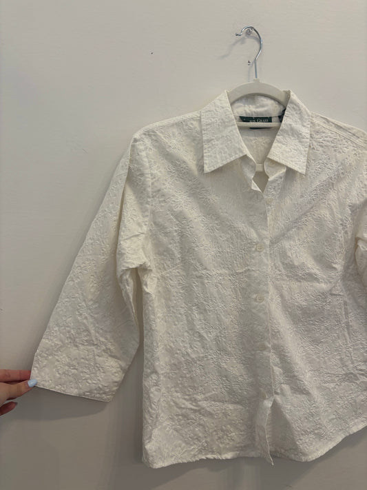 *Lemon Grass | Eyelet Top (M)